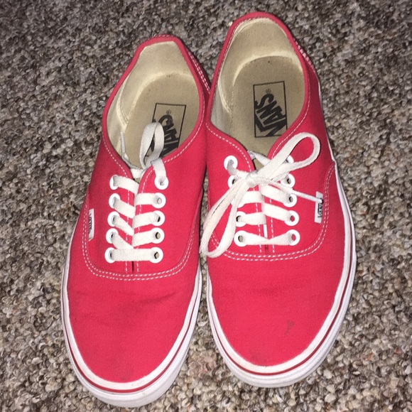 red vans shoes